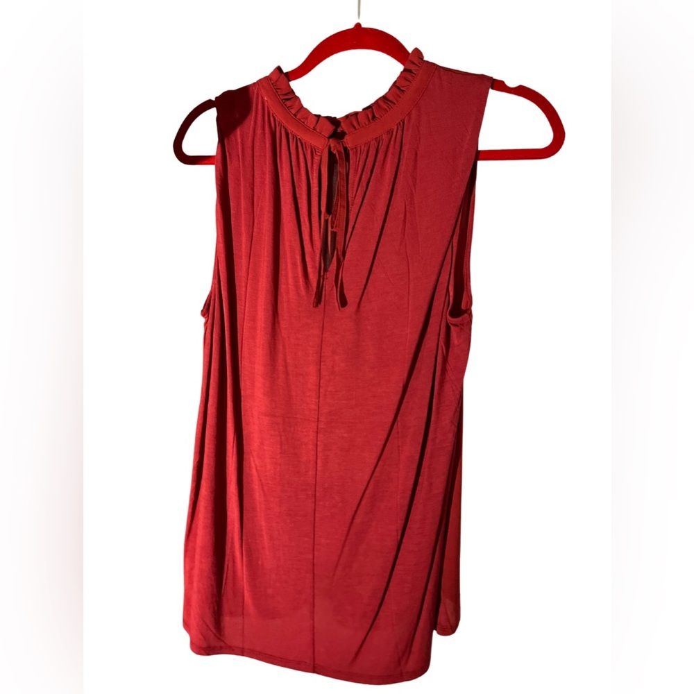 Red Sleeveless Blouse from LOFT - Picture 3 of 4